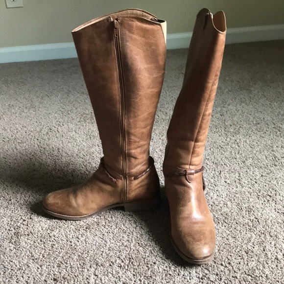 Camel Genuine Leather Riding Boots - Picture 4 of 4